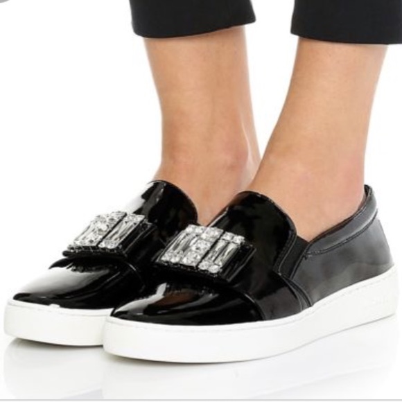 michael kors patent leather sneakers
